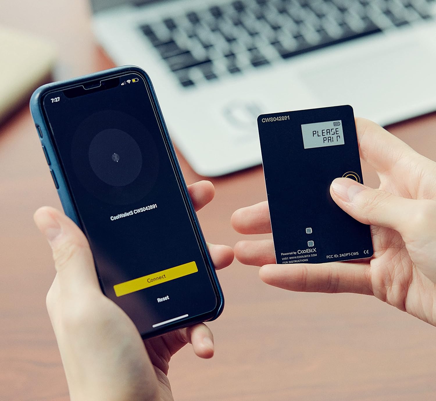 CoolWallet S- Crypto Hardware Wallet, Secure Your Crypto In Style, Bluetooth, Wireless, Cryptocurrency Cold Storage, BTC, Bitcoin, ETH, Ethereum, XRP, USDT, ERC20 Tokens, BEP20 Tokens